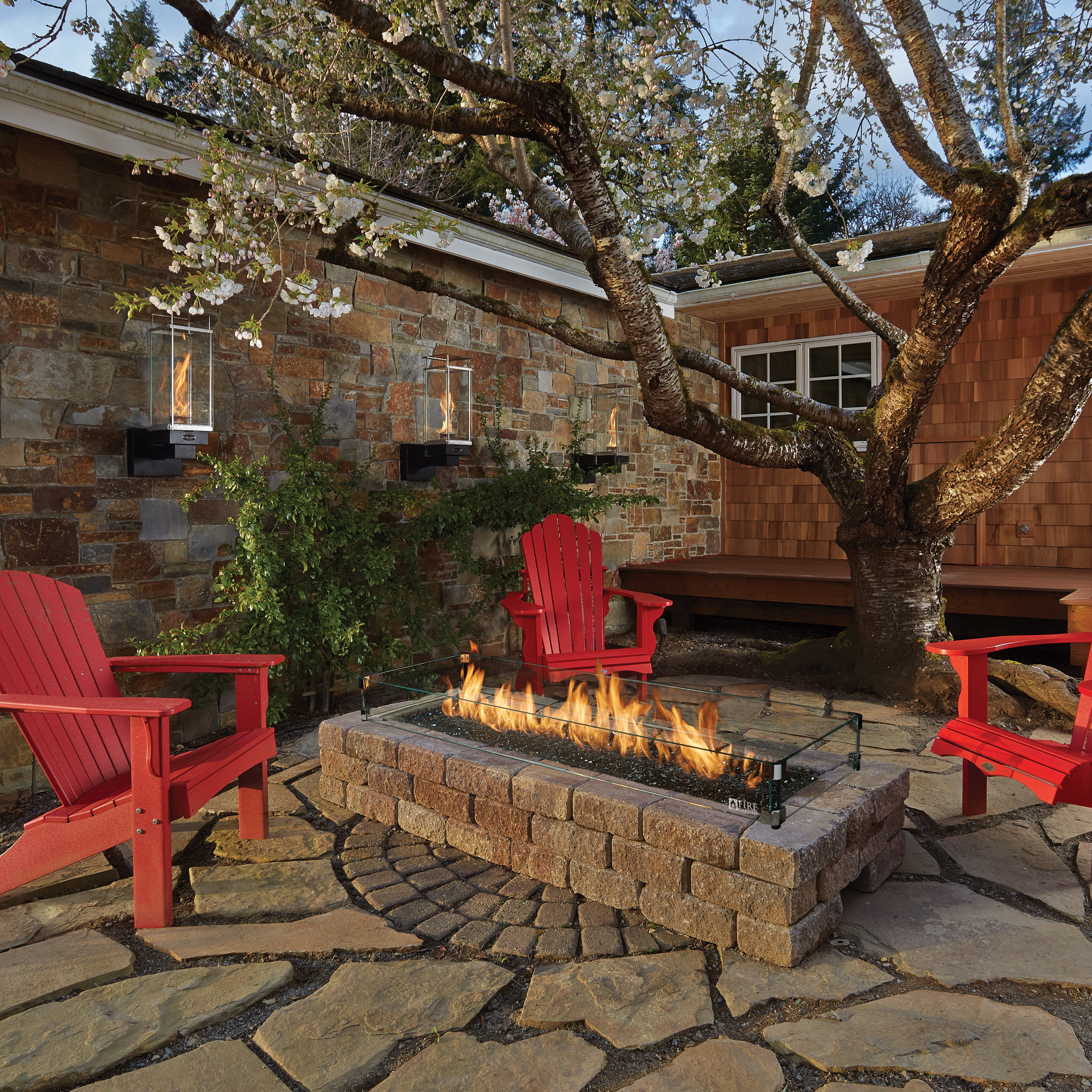 linear firepit